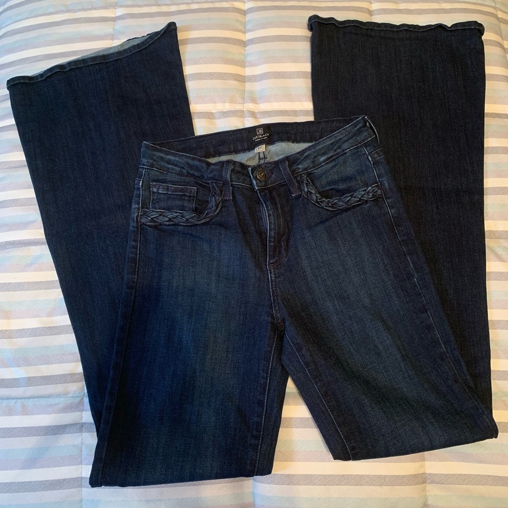 Just Black High Rise, Wide Leg Jeans